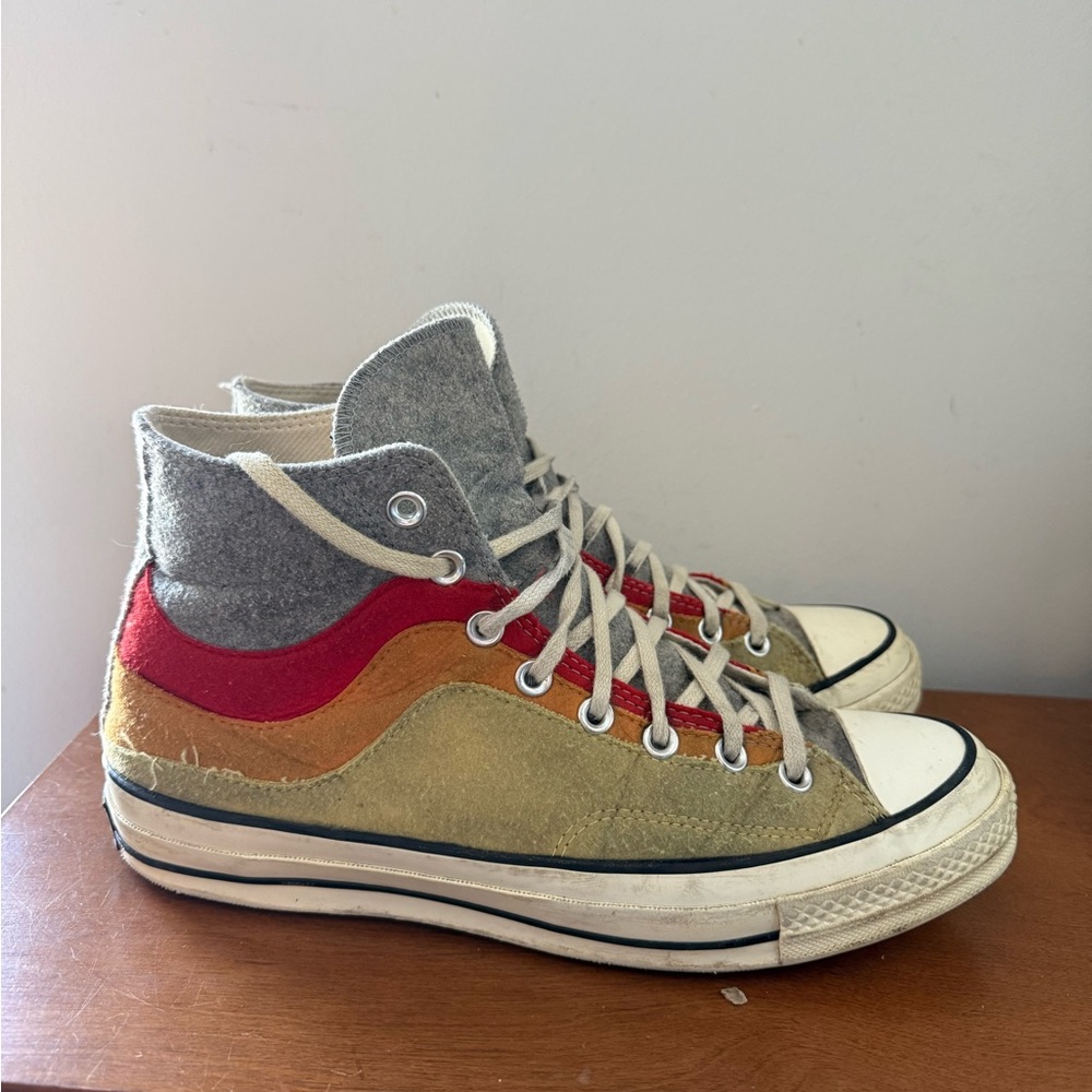 Converse Chuck 70 High Thermo Felt Storm Front Yellow Cream 169518C Size 9